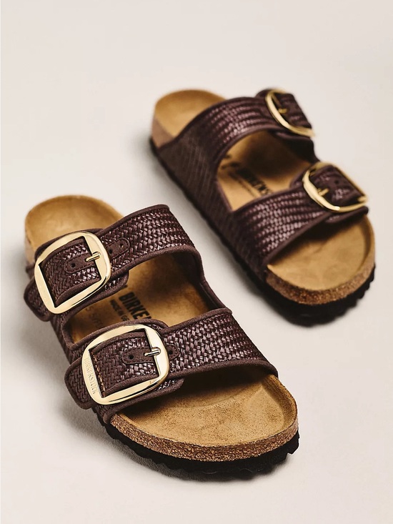 Birkenstock Shoes - NWT BIRKENSTOCK BIG BUCKLE RAFFIA SANDAL